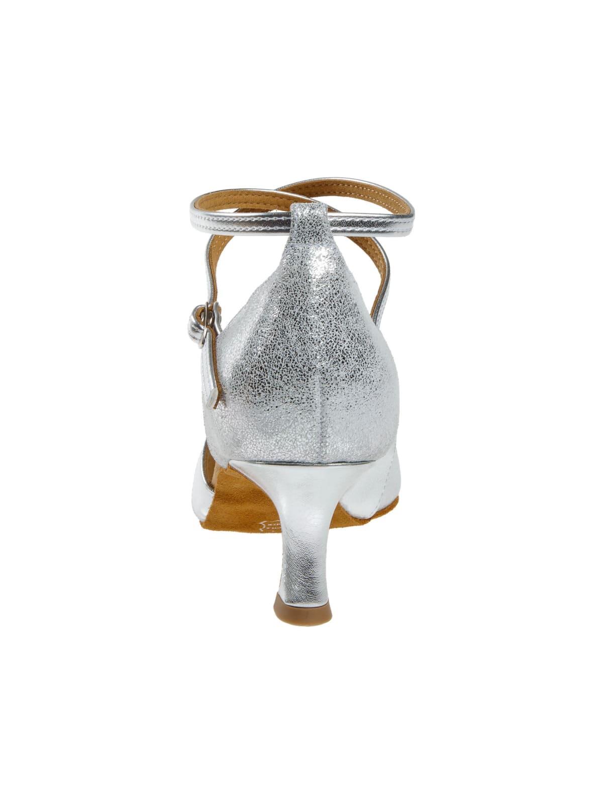 141 Tanzschuhe in Silber - 6.5 cm flare 5/7