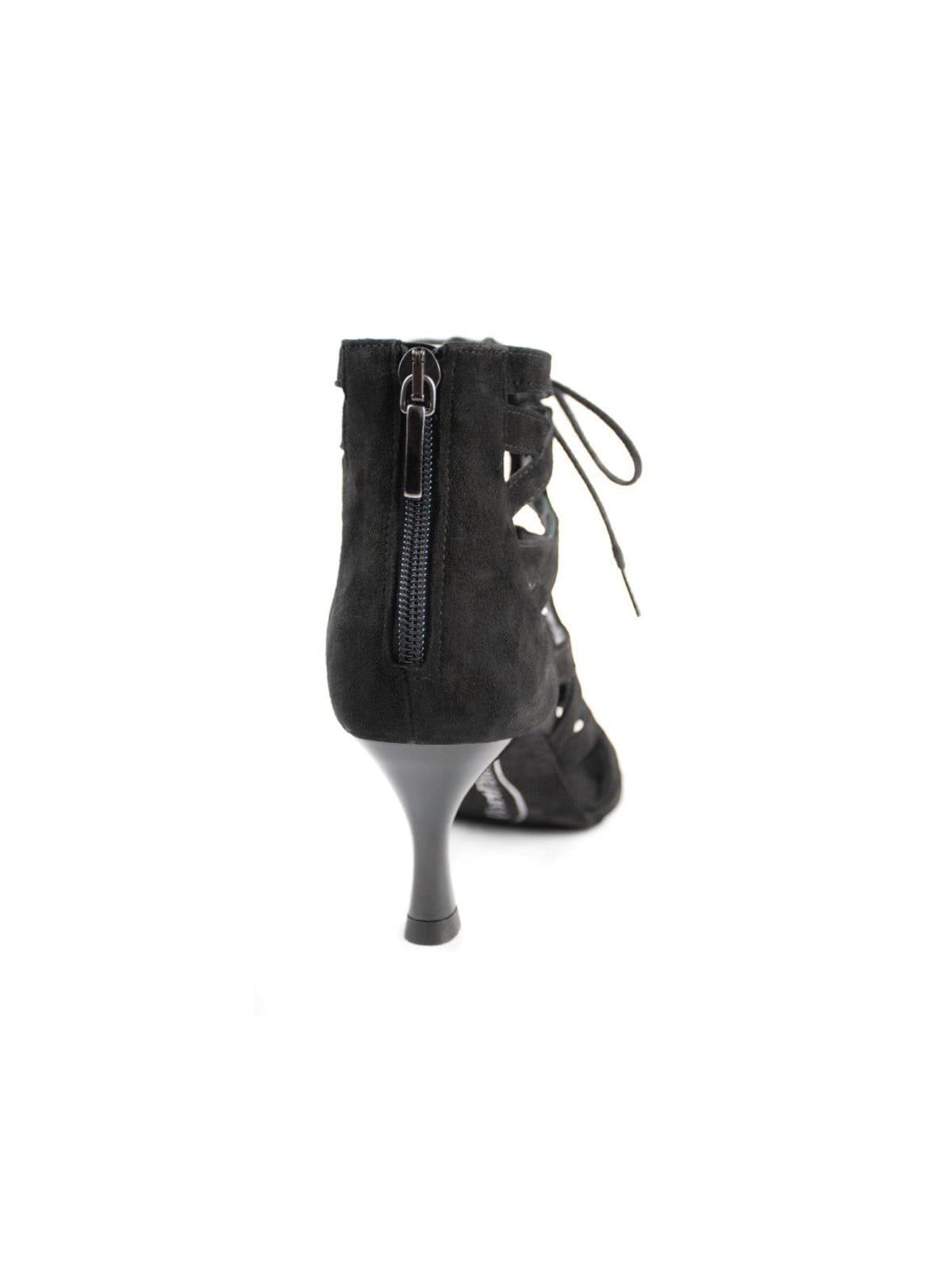 PD804 NET Tanzschuhe in Black Nobuck - 7.0 cm thin 6/7