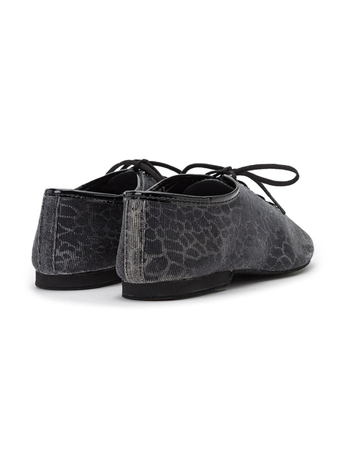 Flow Tanzschuhe in Silber & Schwarz Glitter 4/5