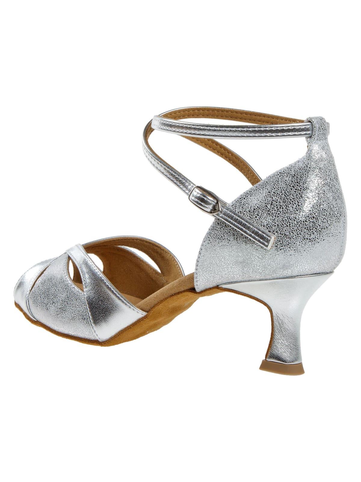 141 Tanzschuhe in Silber - 6.5 cm flare 4/7