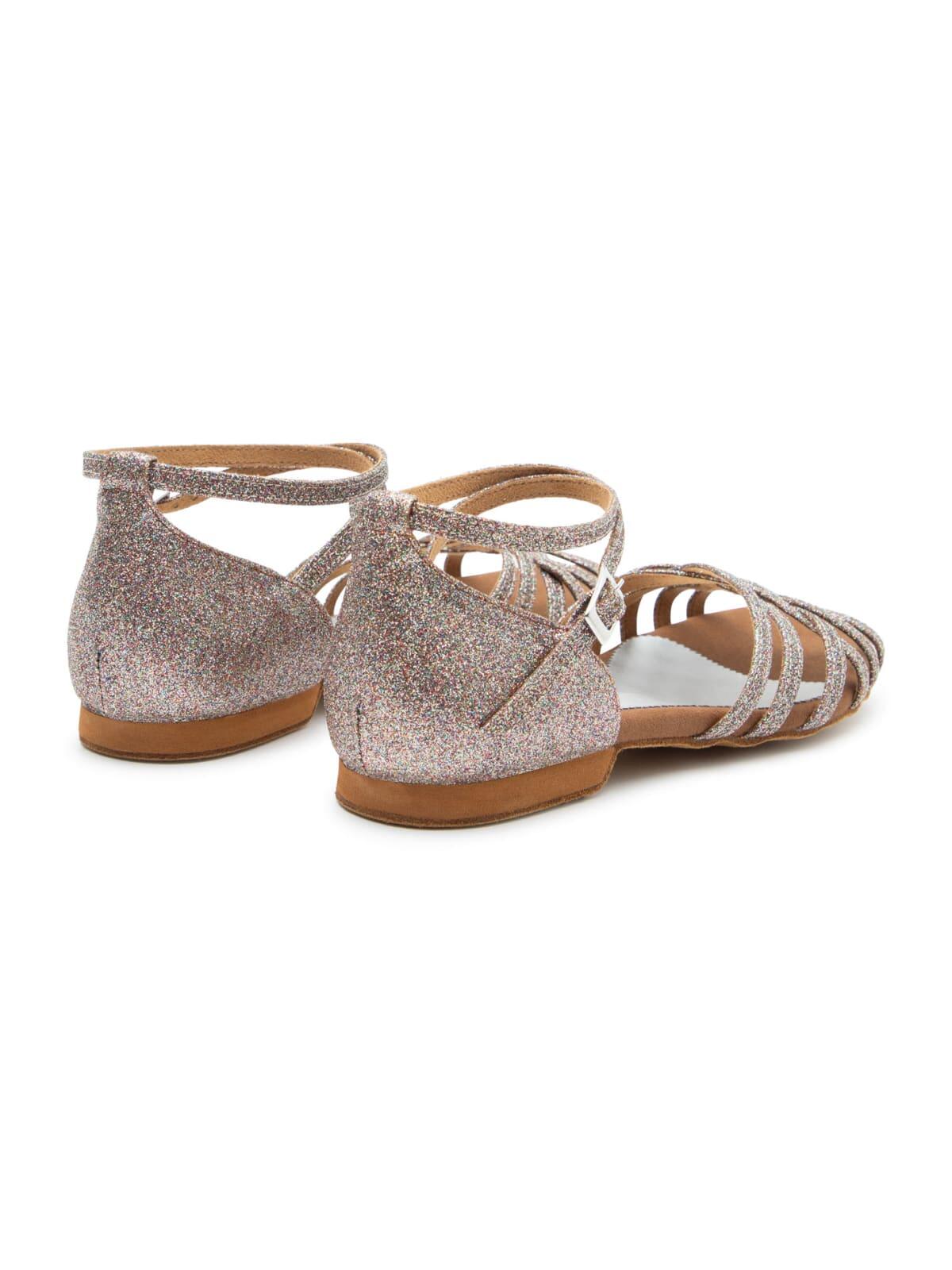 Joy Tanzschuhe in Multiglitter Mikrofaser & Wildleder-Sohle 3/7