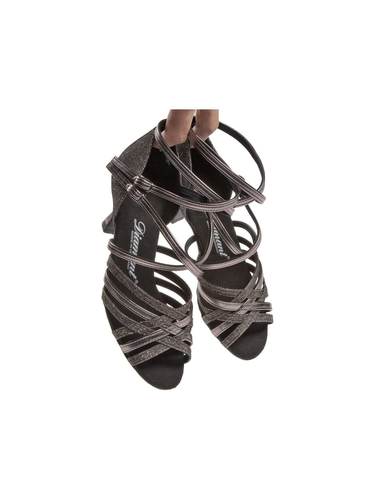 108 Tanzschuhe in Anthrazit - 6.5 cm flare 2/6