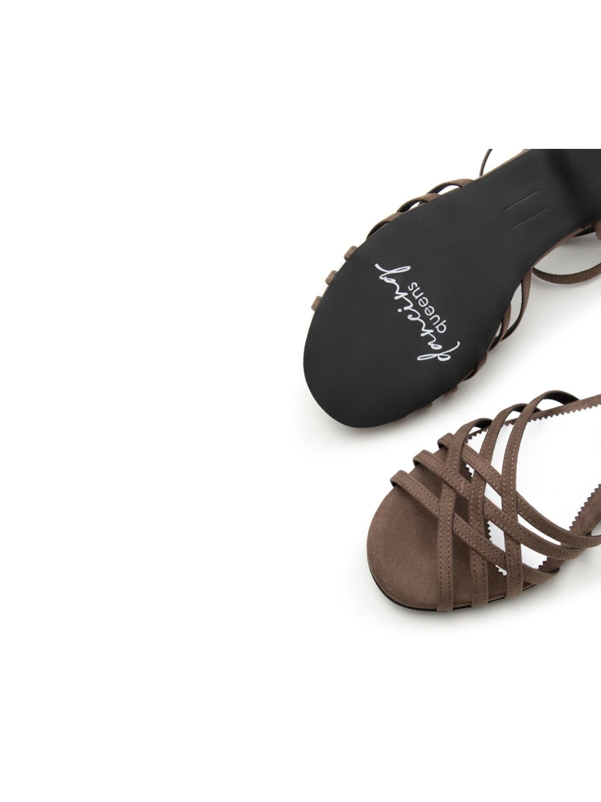 Joy Tanzschuhe in Grau Mikrofaser & Outdoor-Sohle 7/7
