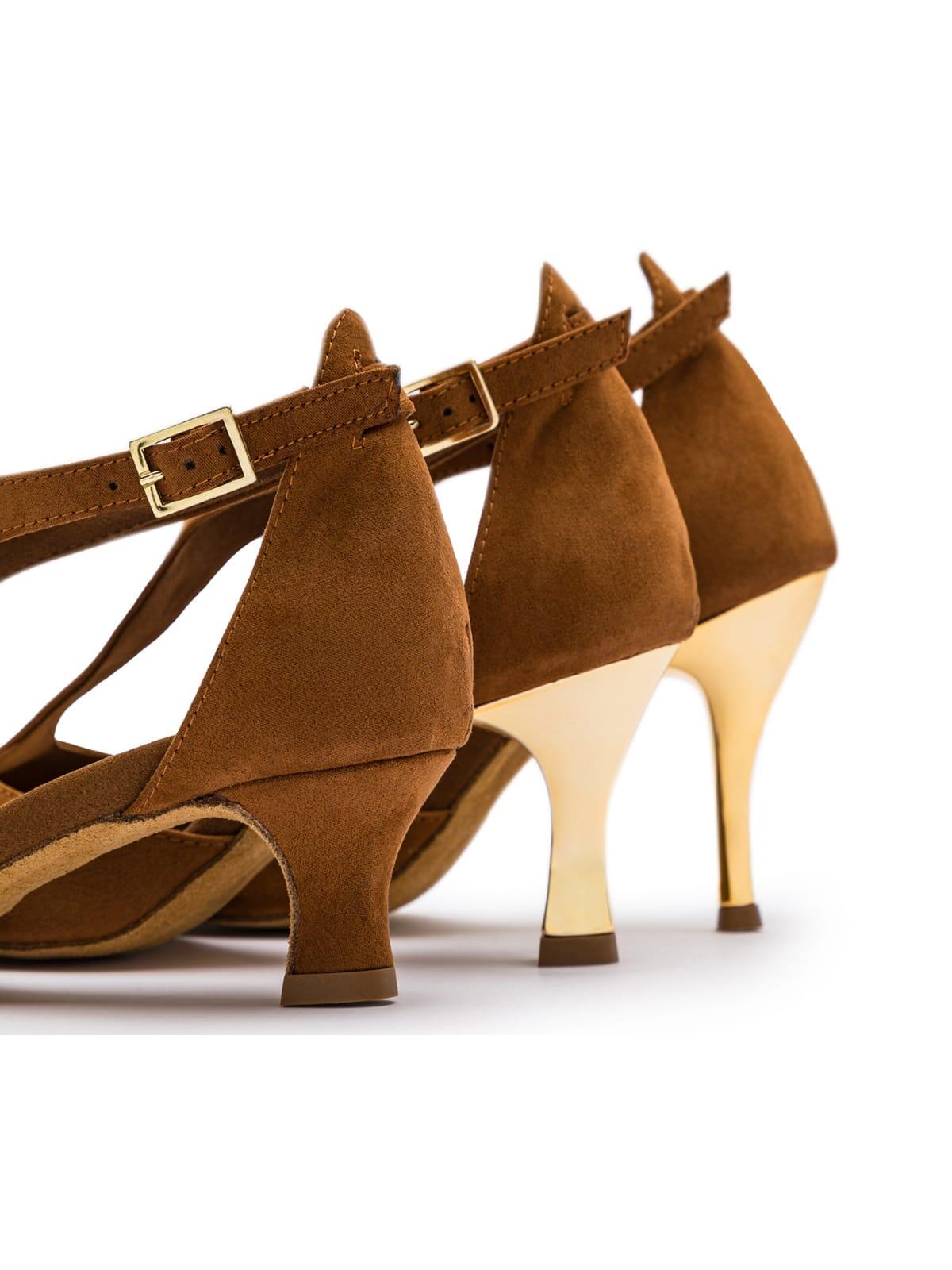 Grace Serenity Tanzschuhe in Braun Wildleder - 8.0 cm thin 5/7