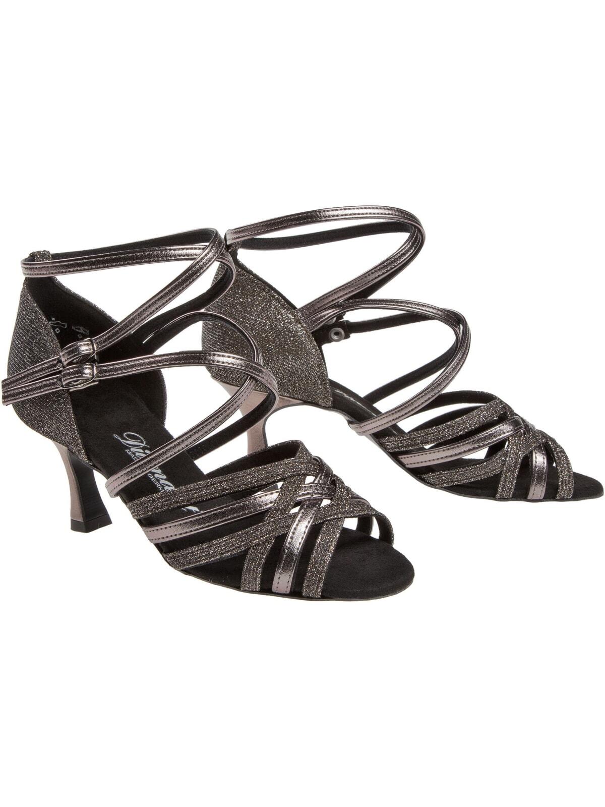 108 Tanzschuhe in Anthrazit - 6.5 cm flare 6/6