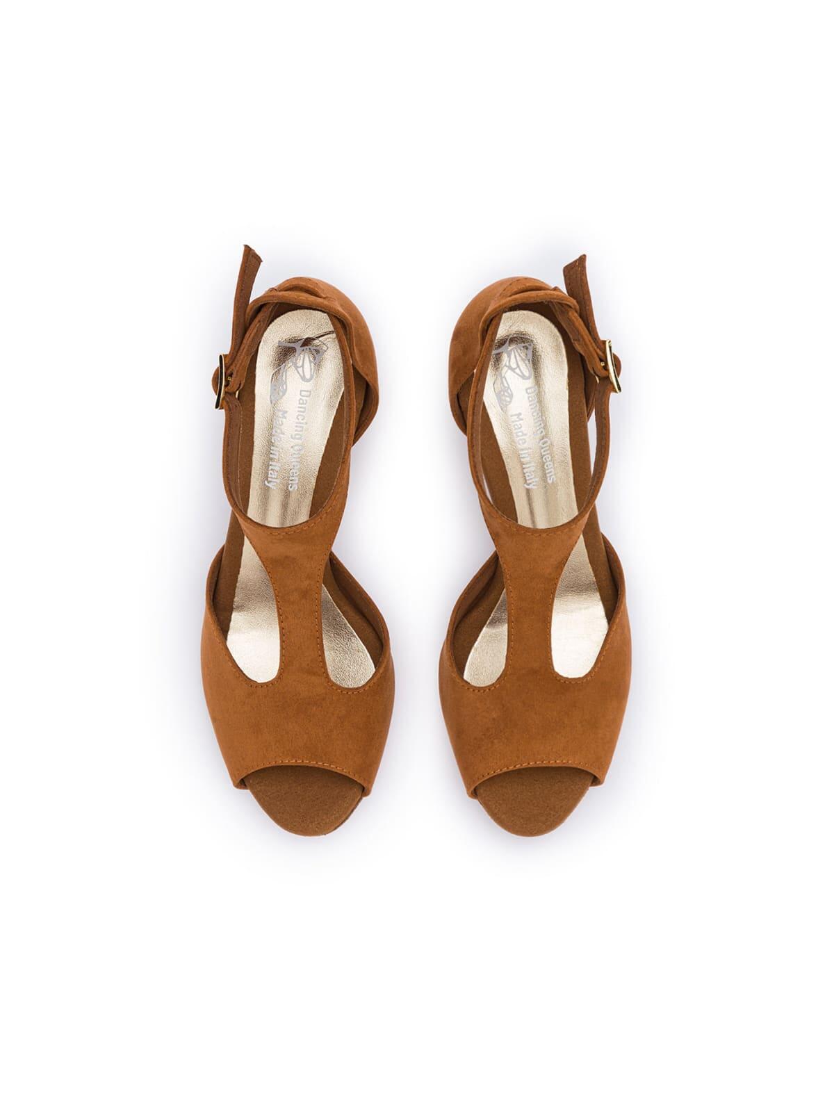 Grace Serenity Tanzschuhe in Braun Wildleder - 8.0 cm thin 4/7