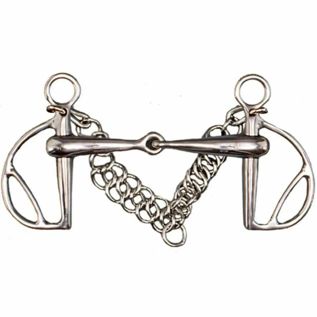 Spanish horse bit with stainless steel passes Tattini