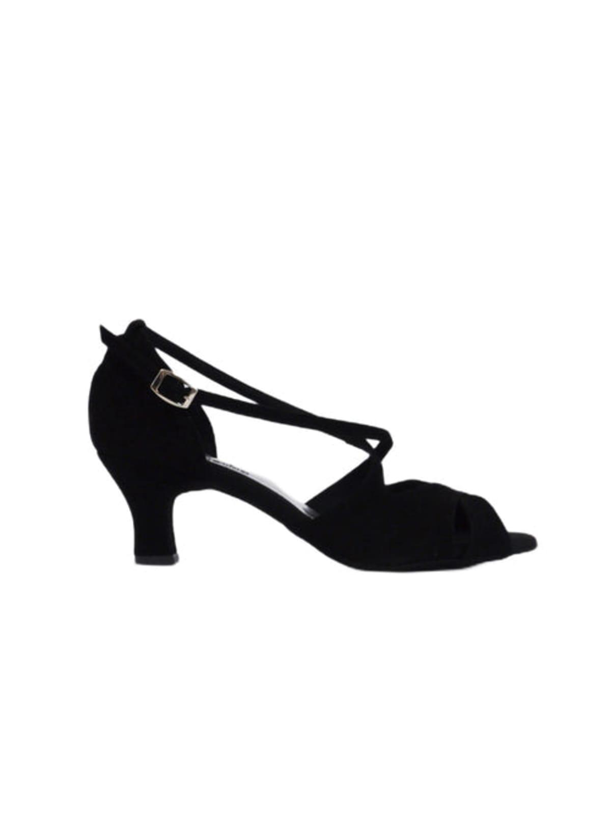 Grace Harmony Tanzschuhe in Schwarz Wildleder - 7.0 cm flare 3/7