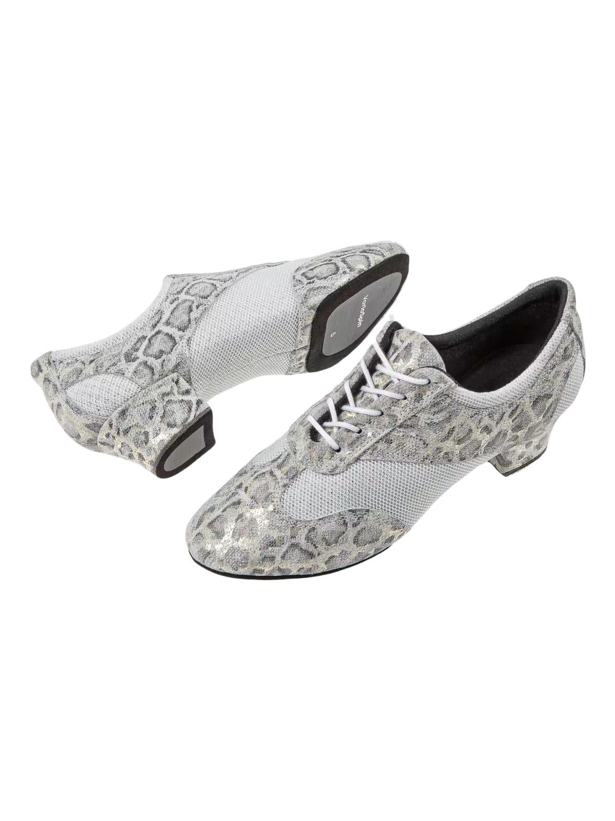 188 Chaussures de danse en beige or léopard - 3.7 cm block 3/5