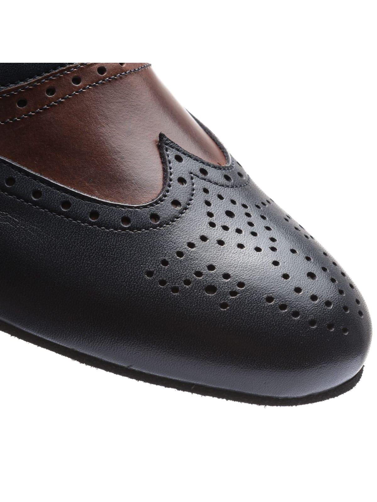 2158 Scarpe da ballo Ruben in blu scuro e marrone 7/7