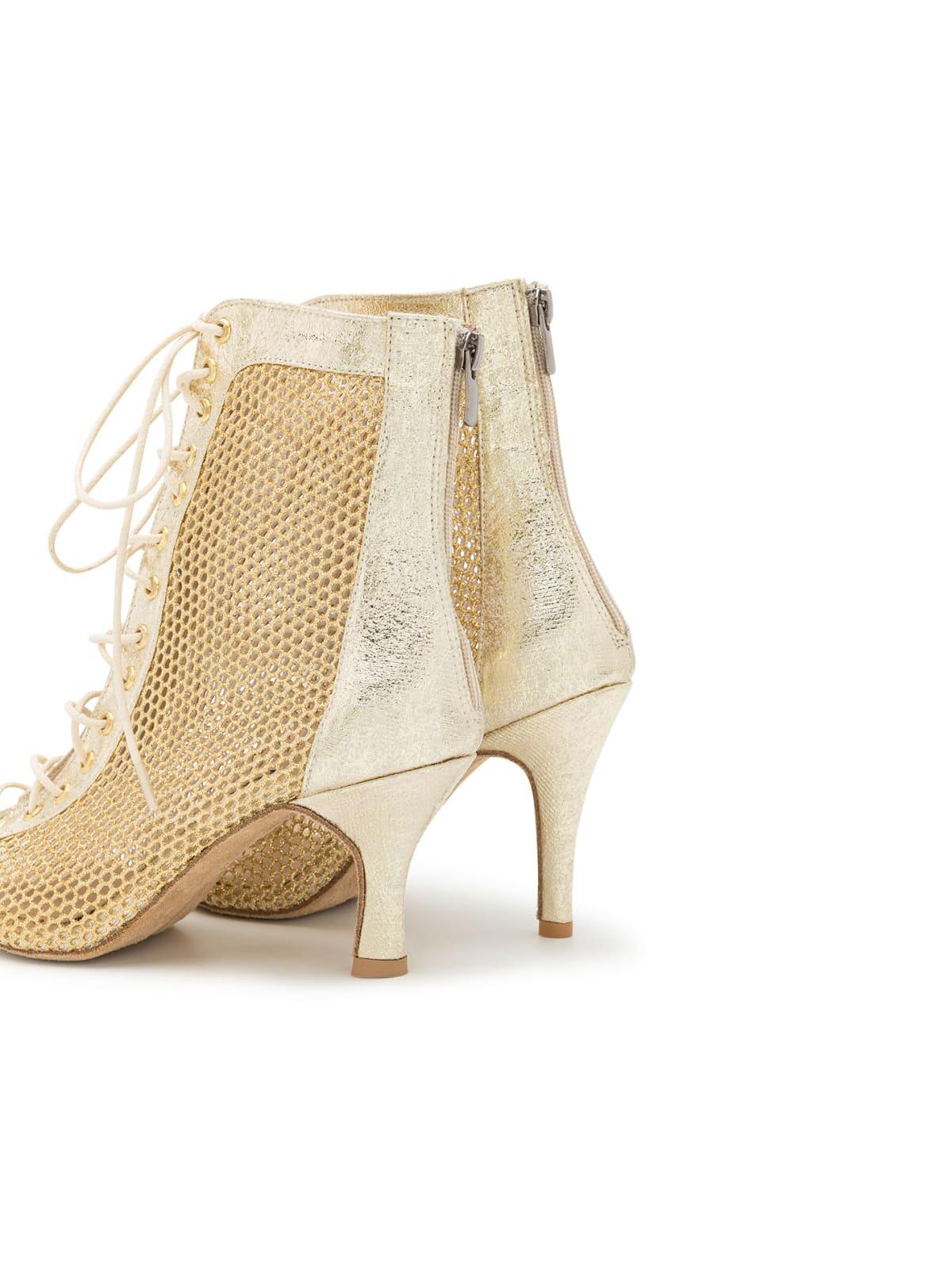 Magnet Aura Tanzschuhe in Gold Glitter - 7.0 cm flare 3/7