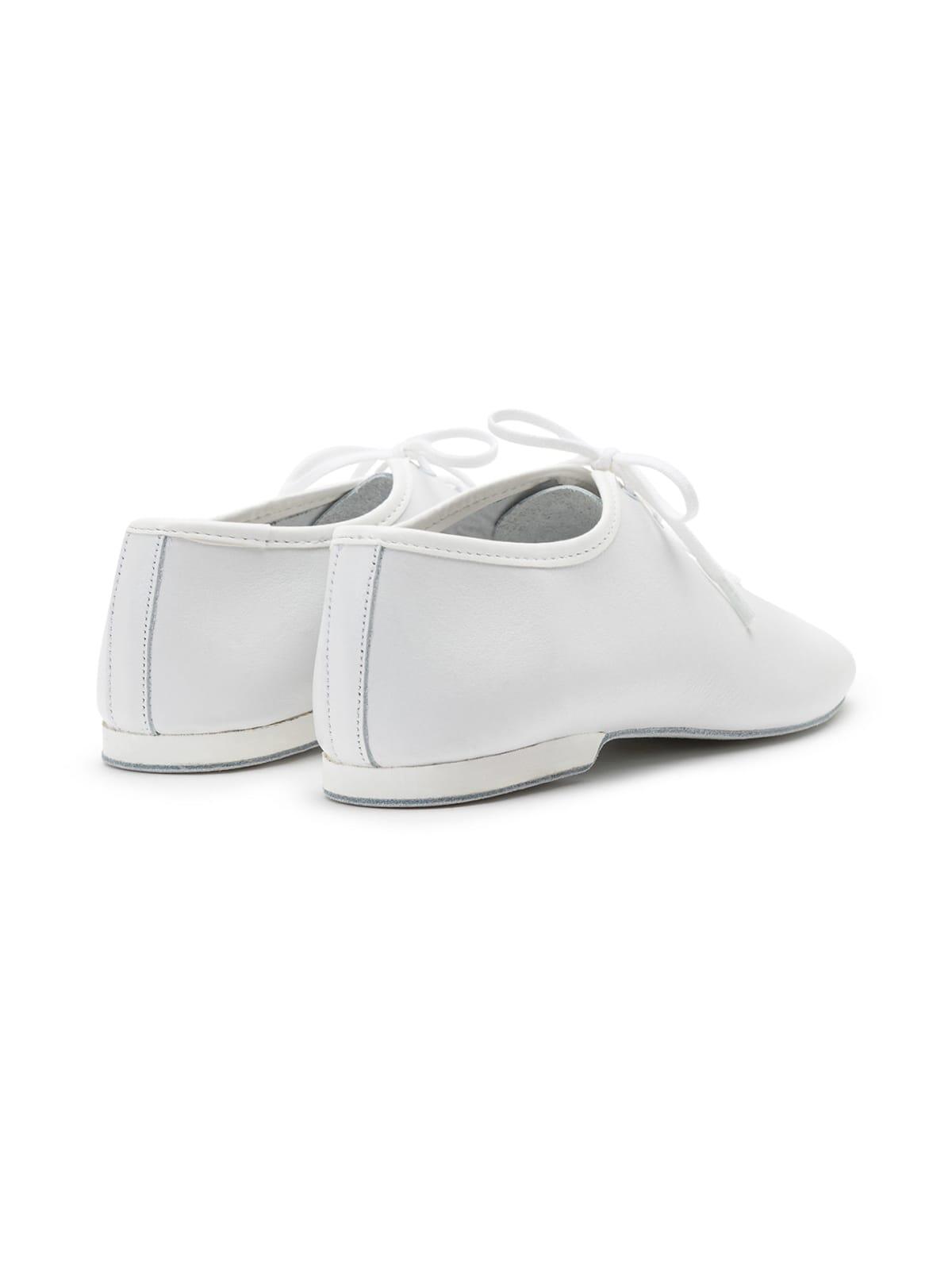 Flow Tanzschuhe in Weiss Leder 3/4