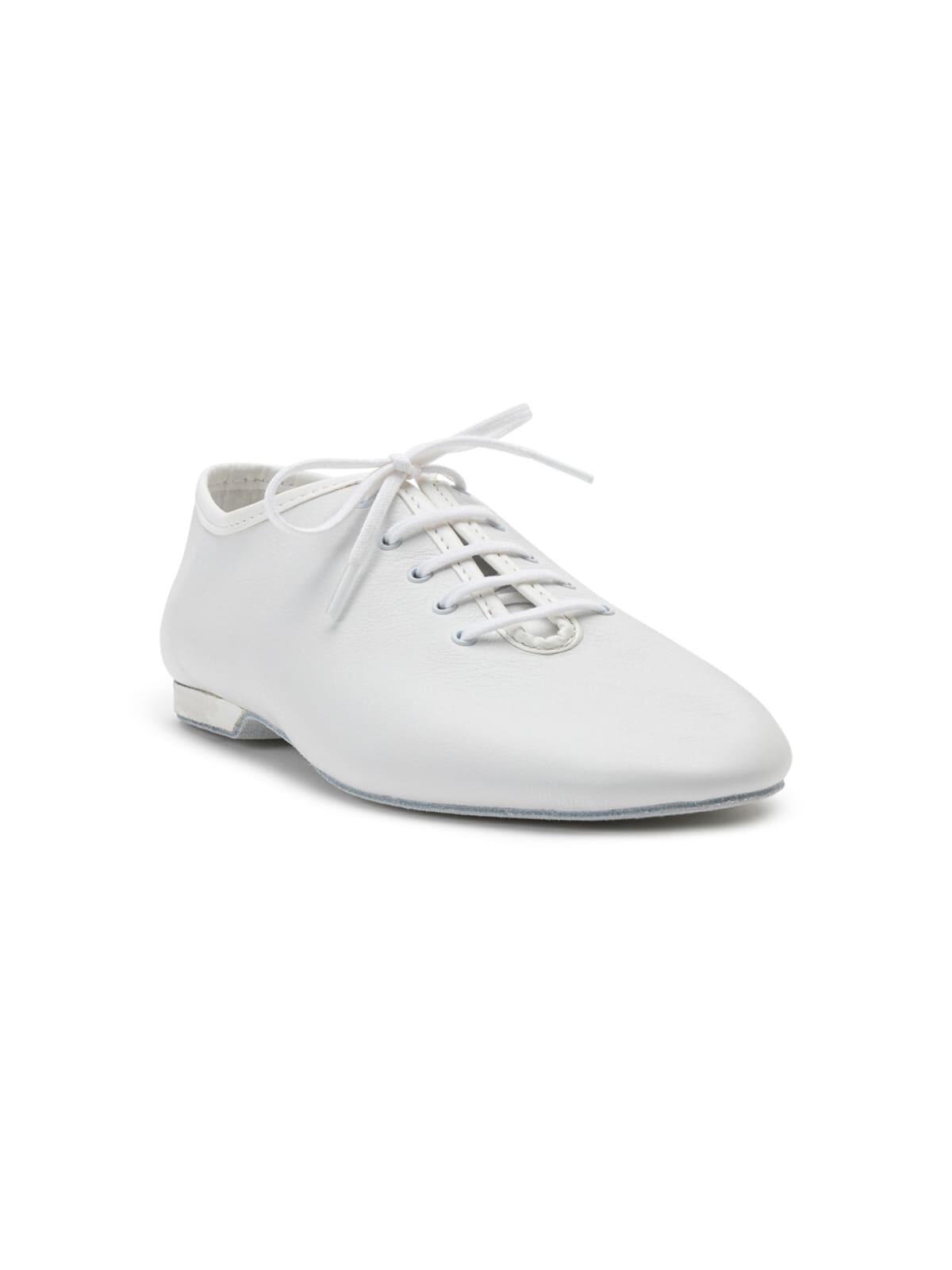 Flow Tanzschuhe in Weiss Leder 2/4