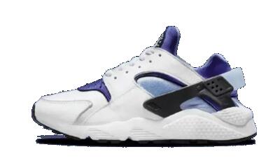 Schoenen - streetwear - unisex - air huarache - wit/paars-blauw