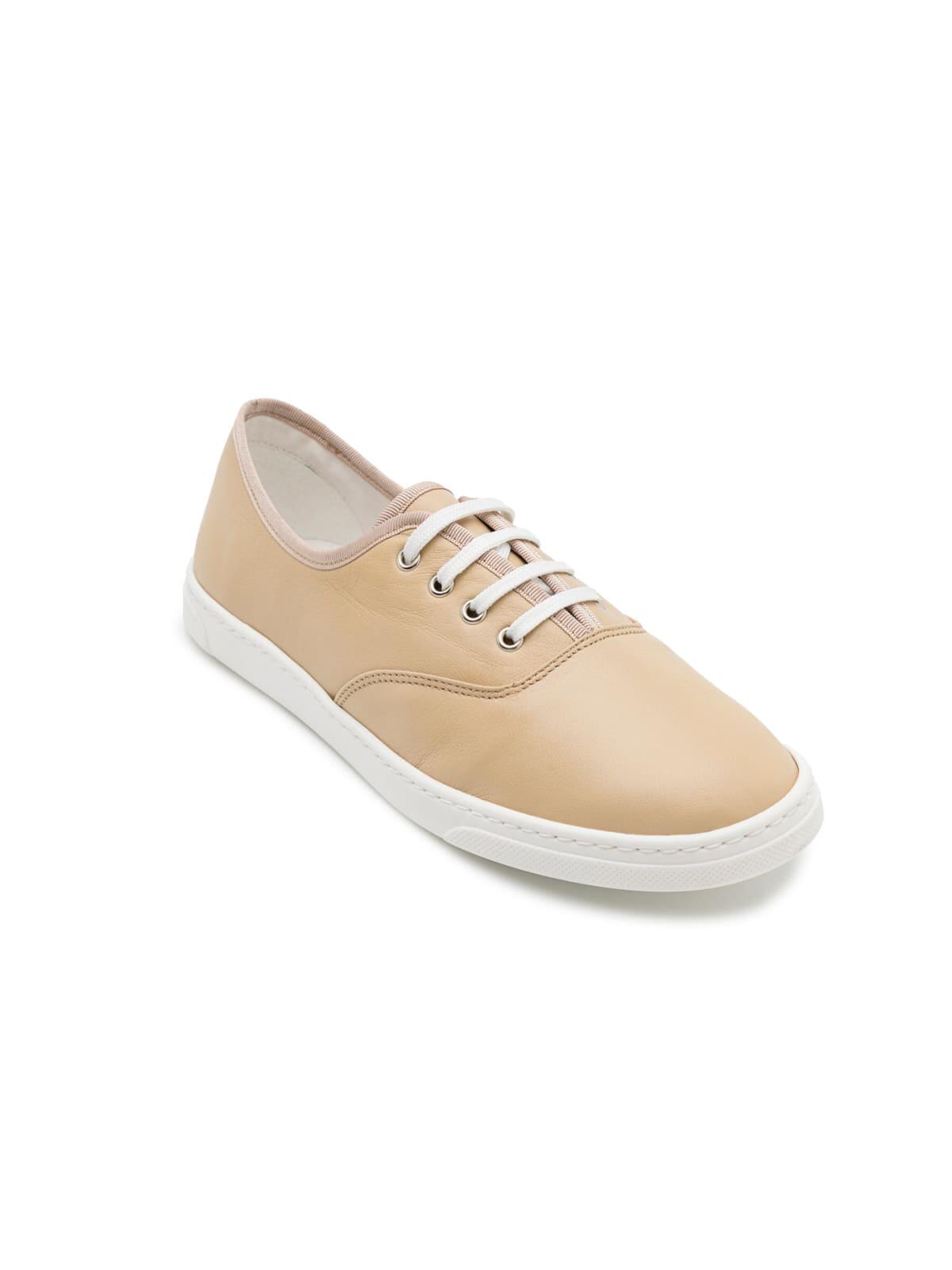 SMOVE Dance Sneaker in Beige Leder 5/6