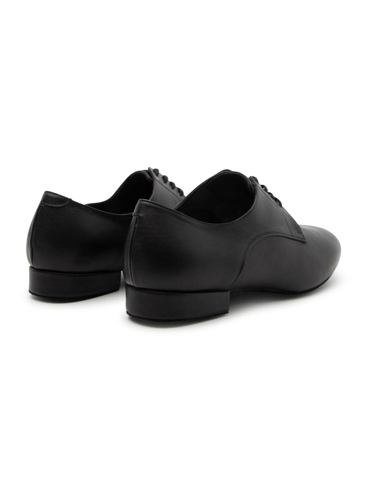 Noble Tanzschuhe in Schwarz Leder 4/5
