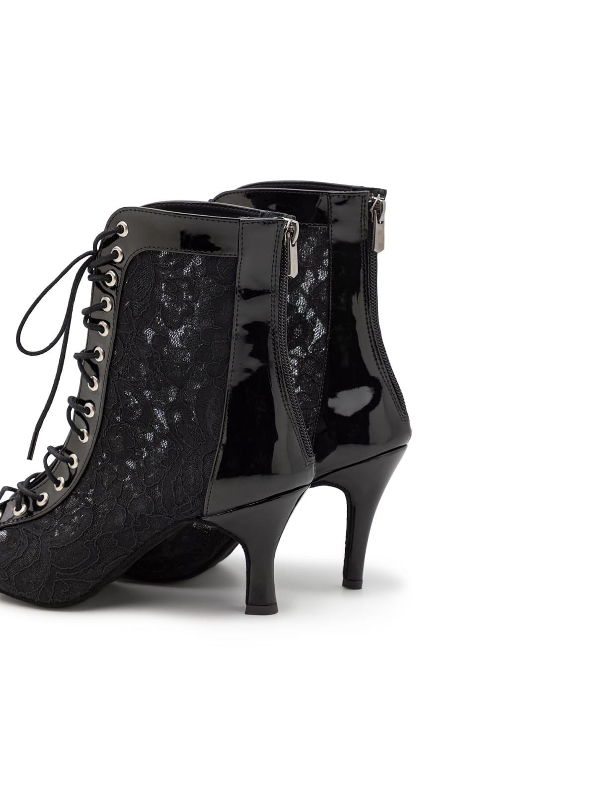 Magnet Aura Tanzschuhe in Schwarz Lack - 7.0 cm flare 3/7