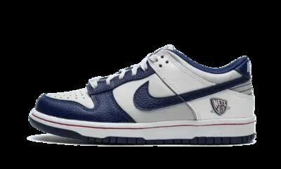 Schoenen - basketbal - dunk low - laag leer - grijs/blauw