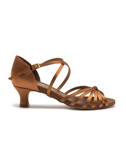 Grace Radiance chaussures de danse en satin bronze - 5.0 cm flare