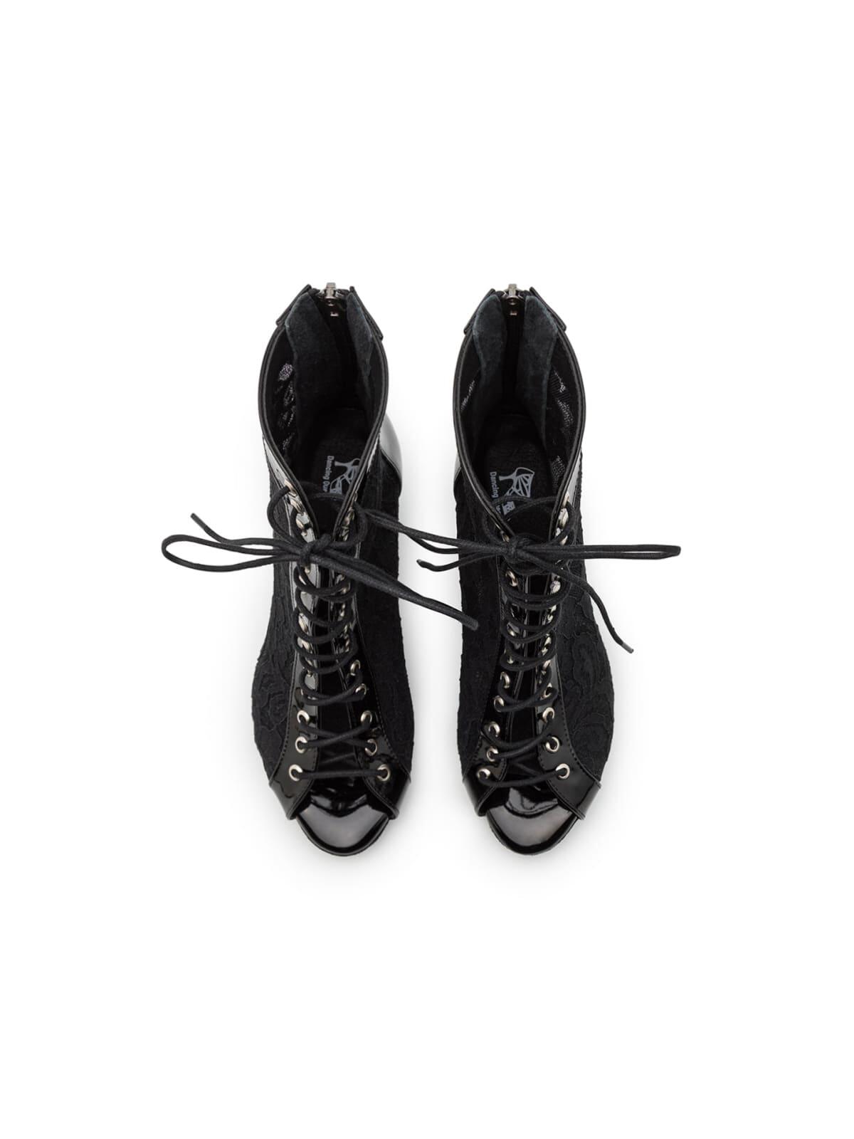 Magnet Aura Tanzschuhe in Schwarz Lack - 7.0 cm flare 7/7