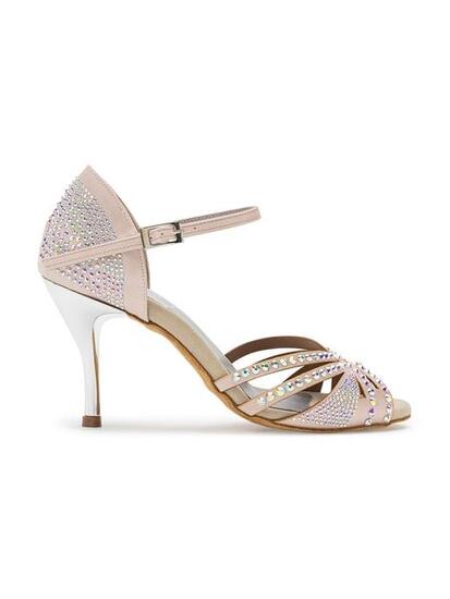 DANCING QUEENS - Sparkle Shine Tanzschuhe Satin - Absatz 7.0 cm flare