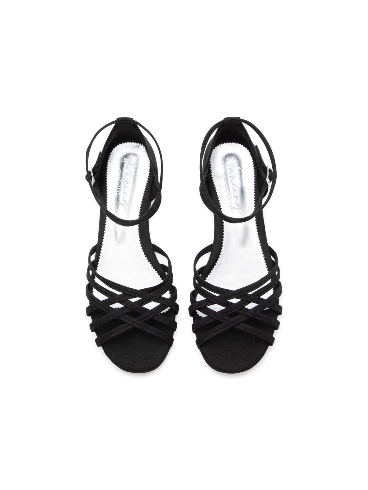 Joy Tanzschuhe in Schwarz Mikrofaser & Outdoor-Sohle 3/7