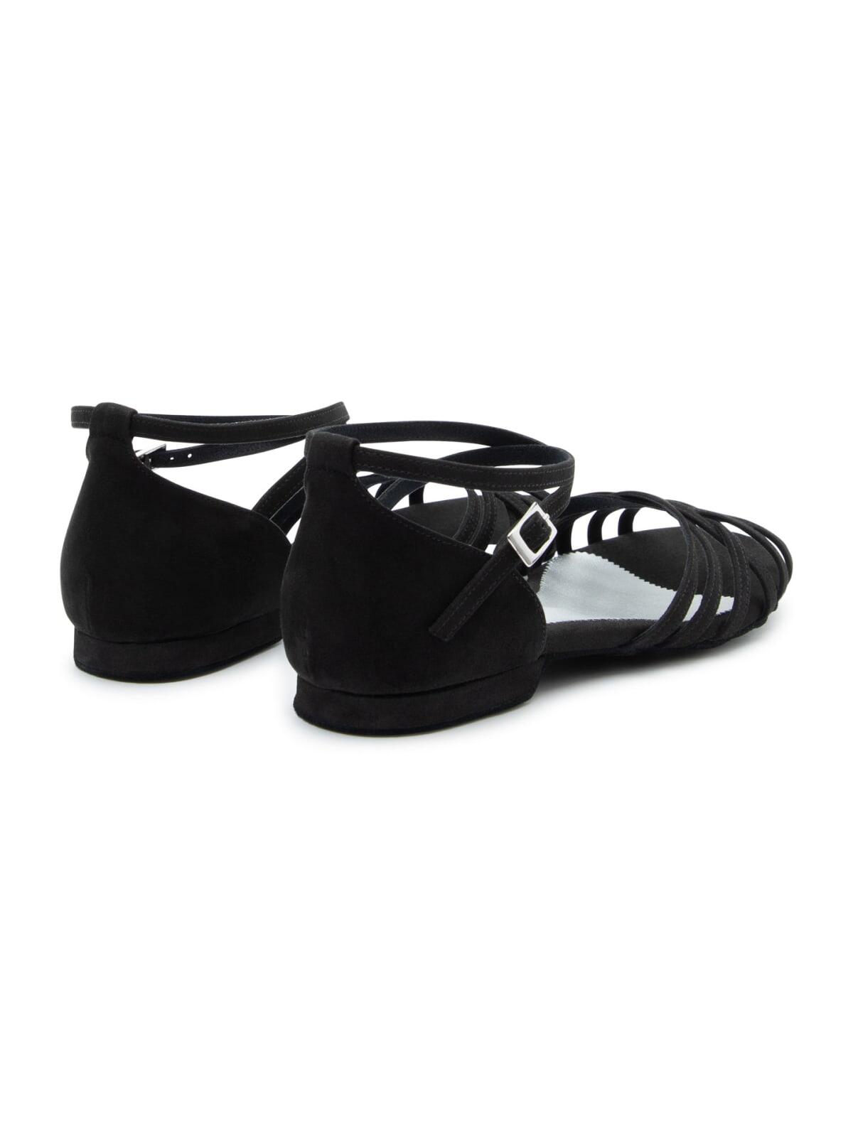 Joy Tanzschuhe in Schwarz Mikrofaser & Outdoor-Sohle 4/7