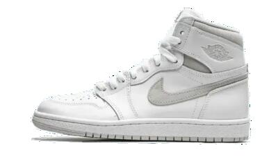 Schoenen - basketbal - heren - air jordan 1 retro high 85 - neutraal grijs/wit