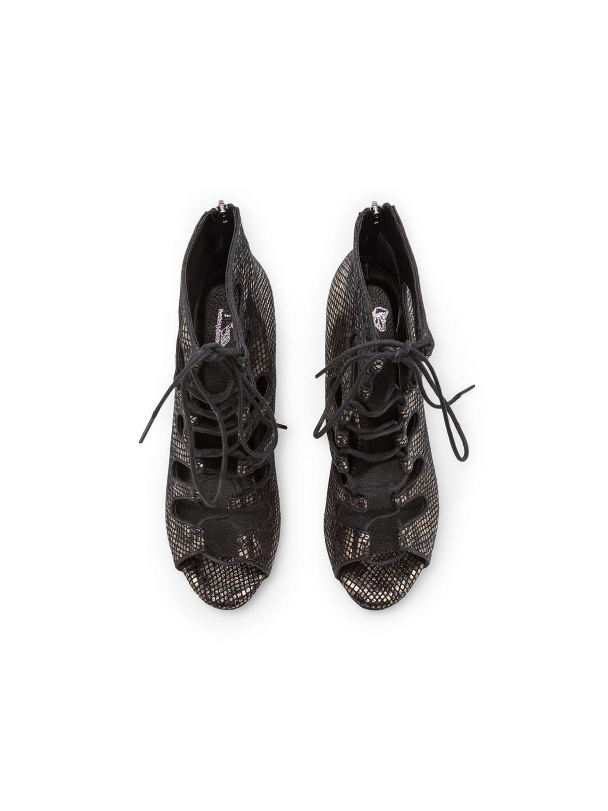 Magnet Tempt Tanzschuhe in Schwarz Leder - 8.5 cm thin 4/6