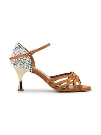 Sparkle Accent Tanzschuhe Satin - Absatz 7.0 cm flare