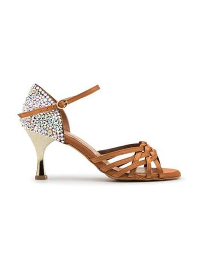 Sparkle Accent Tanzschuhe Satin - Absatz 7.0 cm flare
