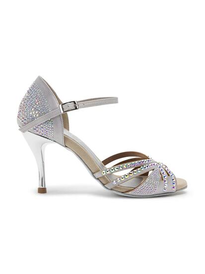 Dancing Queens Sparkle Shine Satin – Tanzschuhe Damen Salsa Standardtanz