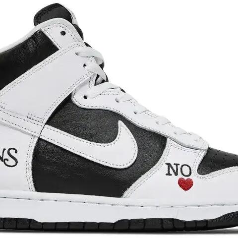 Skate - Shoes - High-top - SB Dunk High - Black/White-Red