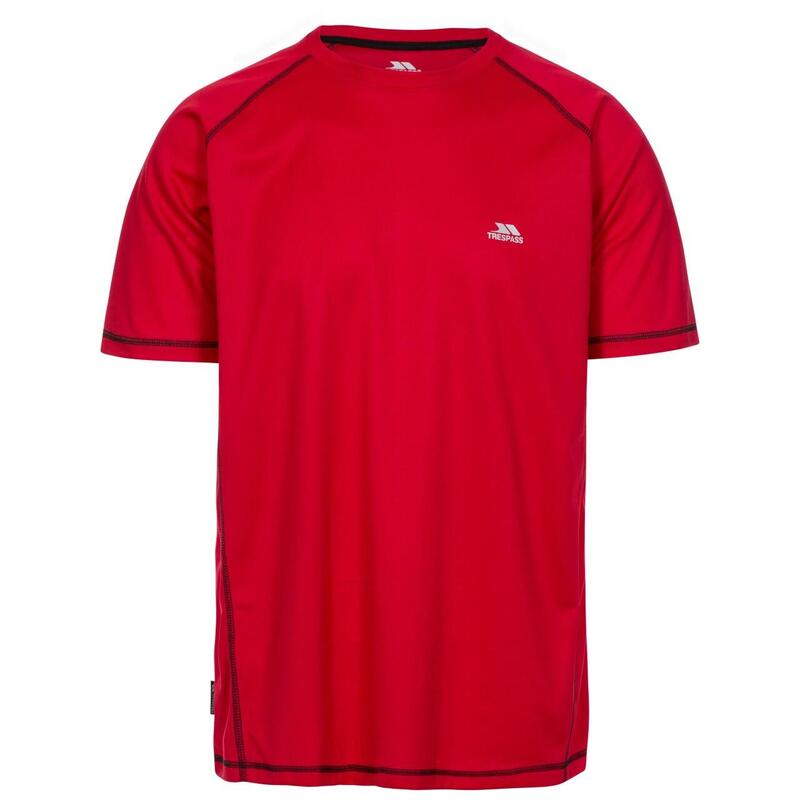 Heren Albert Active Korte Mouwen TShirt (Rood)