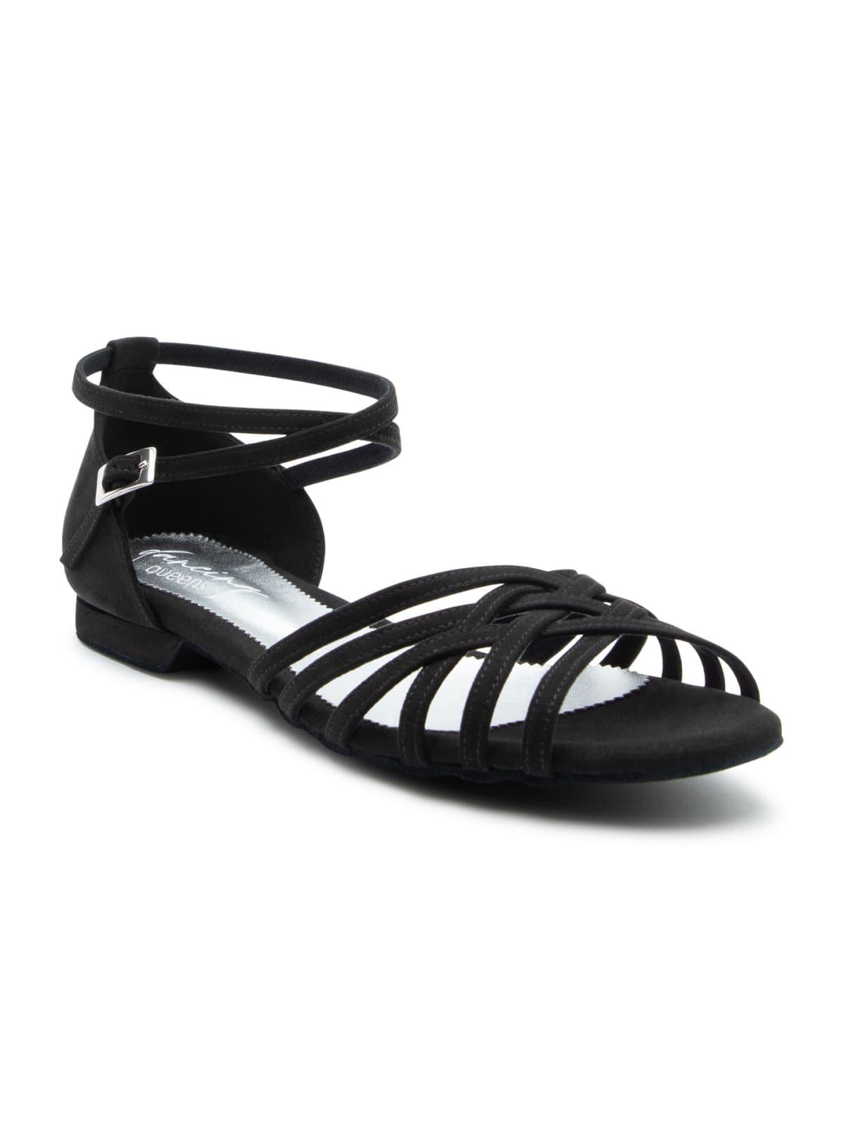 Joy Tanzschuhe in Schwarz Mikrofaser & Wildleder-Sohle 2/7