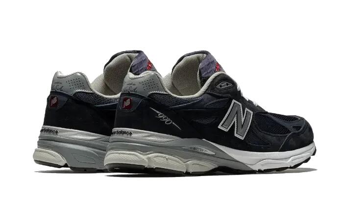 New Balance 990 v3 Navy 3/4