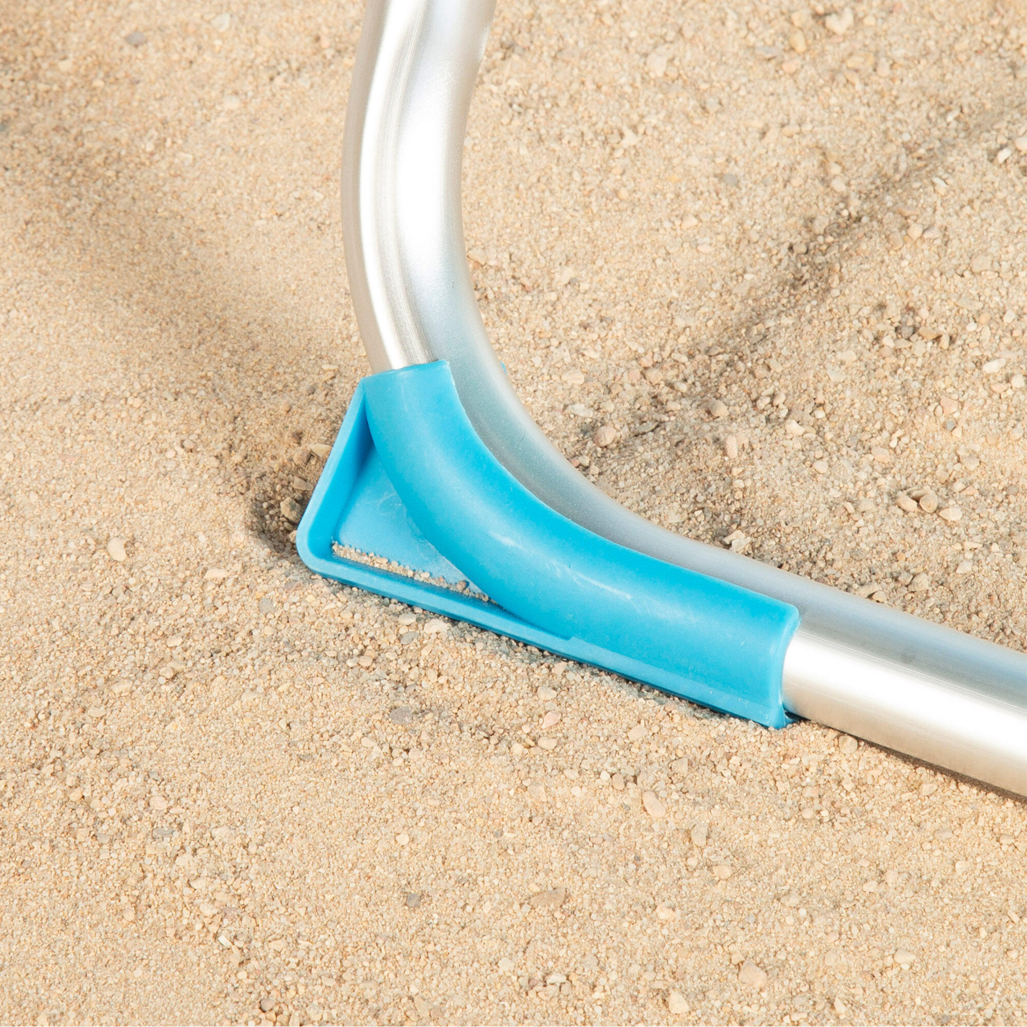 Aktive Set di 2 sedie da spiaggia alte multiposizione 48x60x90 cm blu 6/7