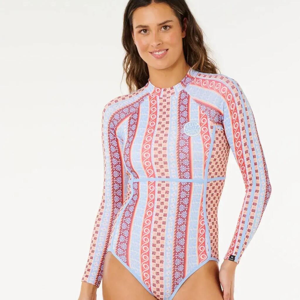 Coastal Instinct long-sleeve one-piece swimsuit