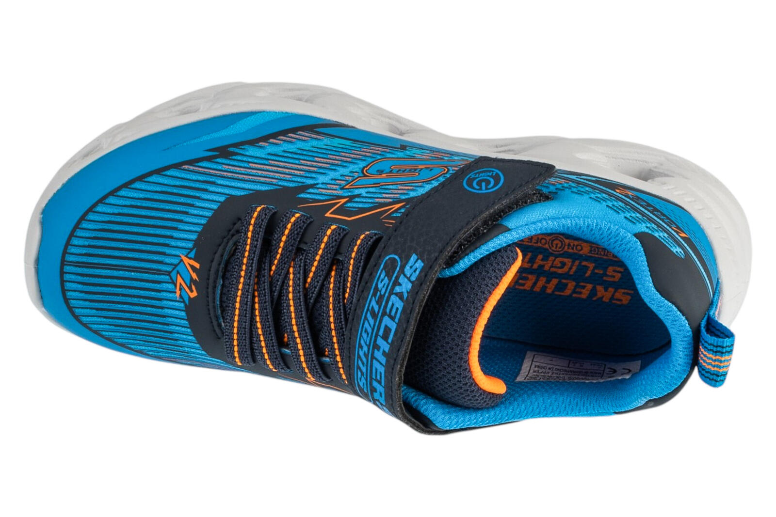 Baskets Skechers Enfant Vortex 2.0 - Veltrox Bleues 3/4