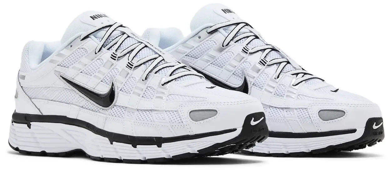 Nike P-6000 White Metallic Silver Black 5/7