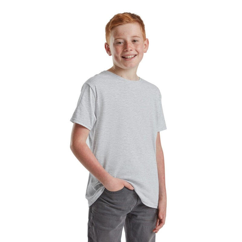 Camiseta infantil Fruit Of The Loom Iconic 150 T gris 2/7