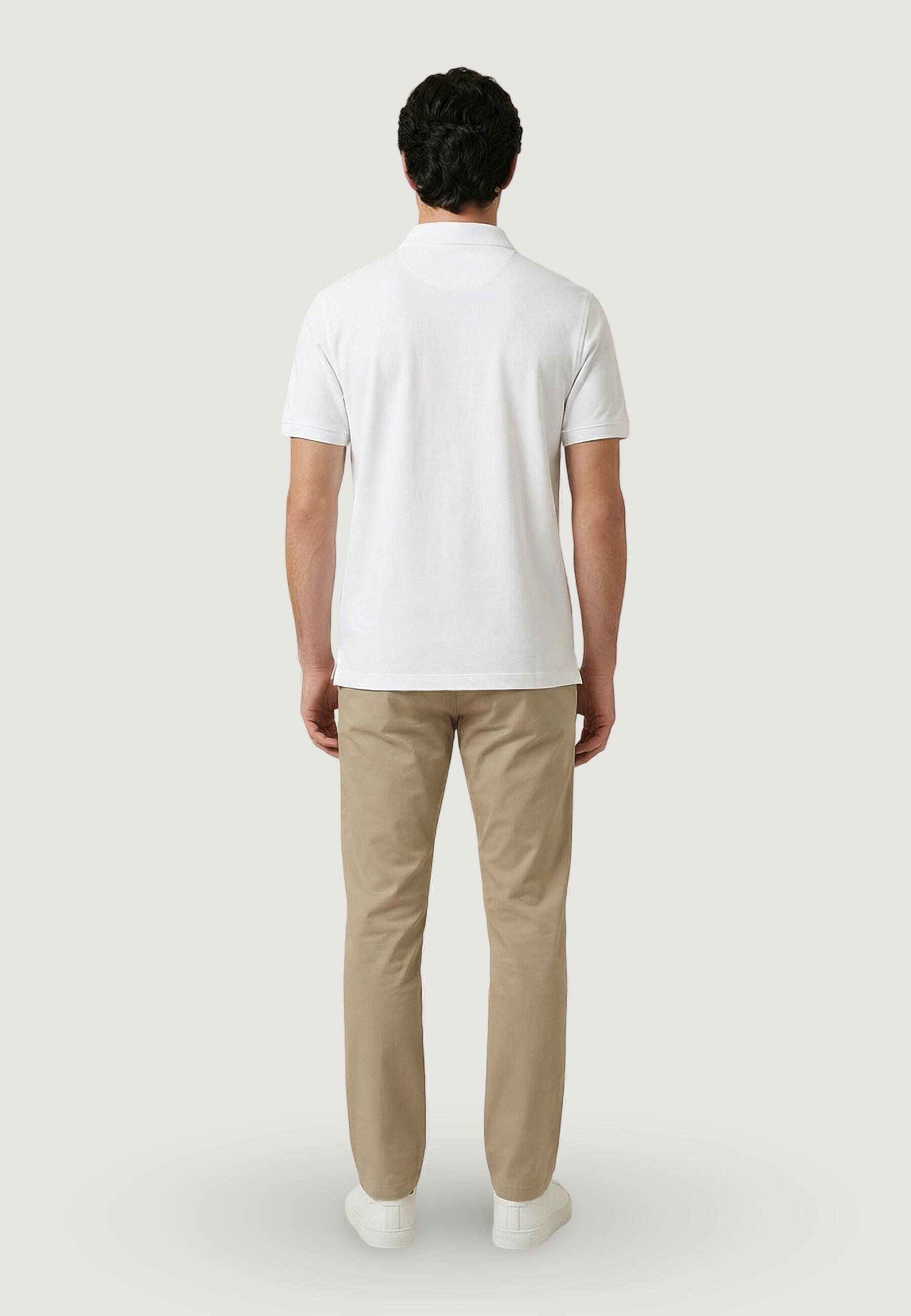 Polo maniche corte Uomo REG SHIELD SS PIQUE POLO Bianco 3/5