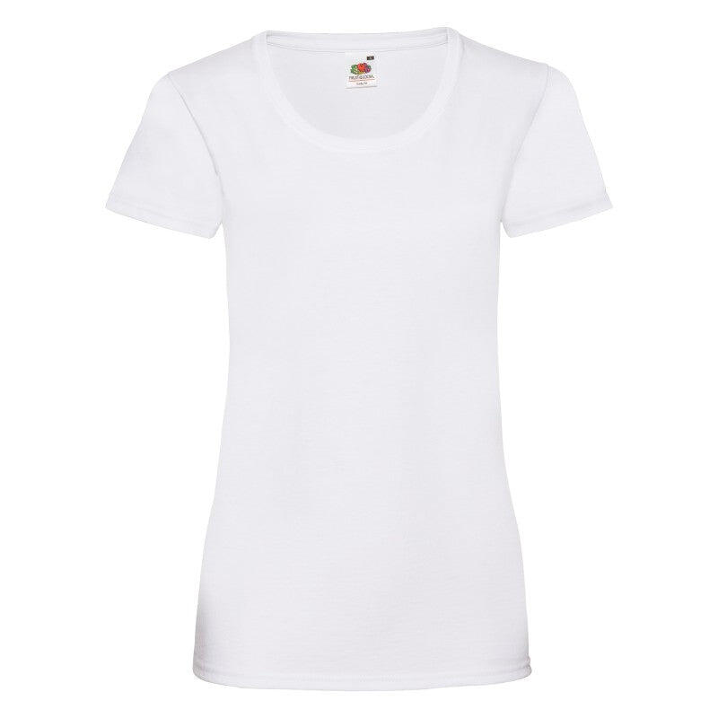 Camiseta Fruit Of The Loom Valueweight Mujer Verde Kelly. 5/7