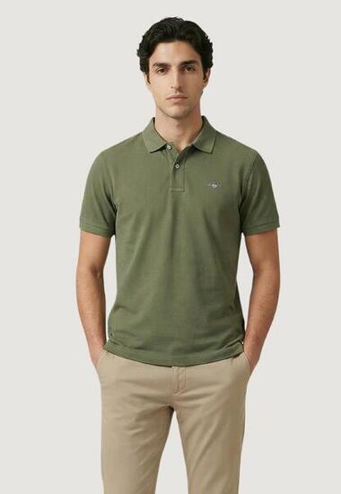 polo manches courtes REG SHIELD SS PIQUE POLO HOMME vert