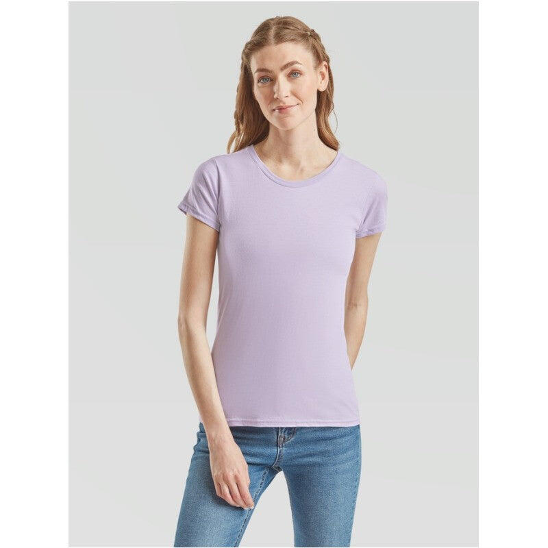 Camiseta Mujer Fruit Of The Loom Iconic 150 Verde Claro 3/7
