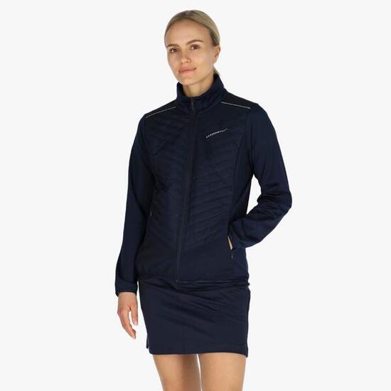 Felpa con cappuccio da training da donna On Course Fullzip impermeabile