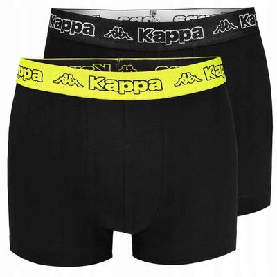 Kappa boxershort 2-pack zwart-limeade 2xl