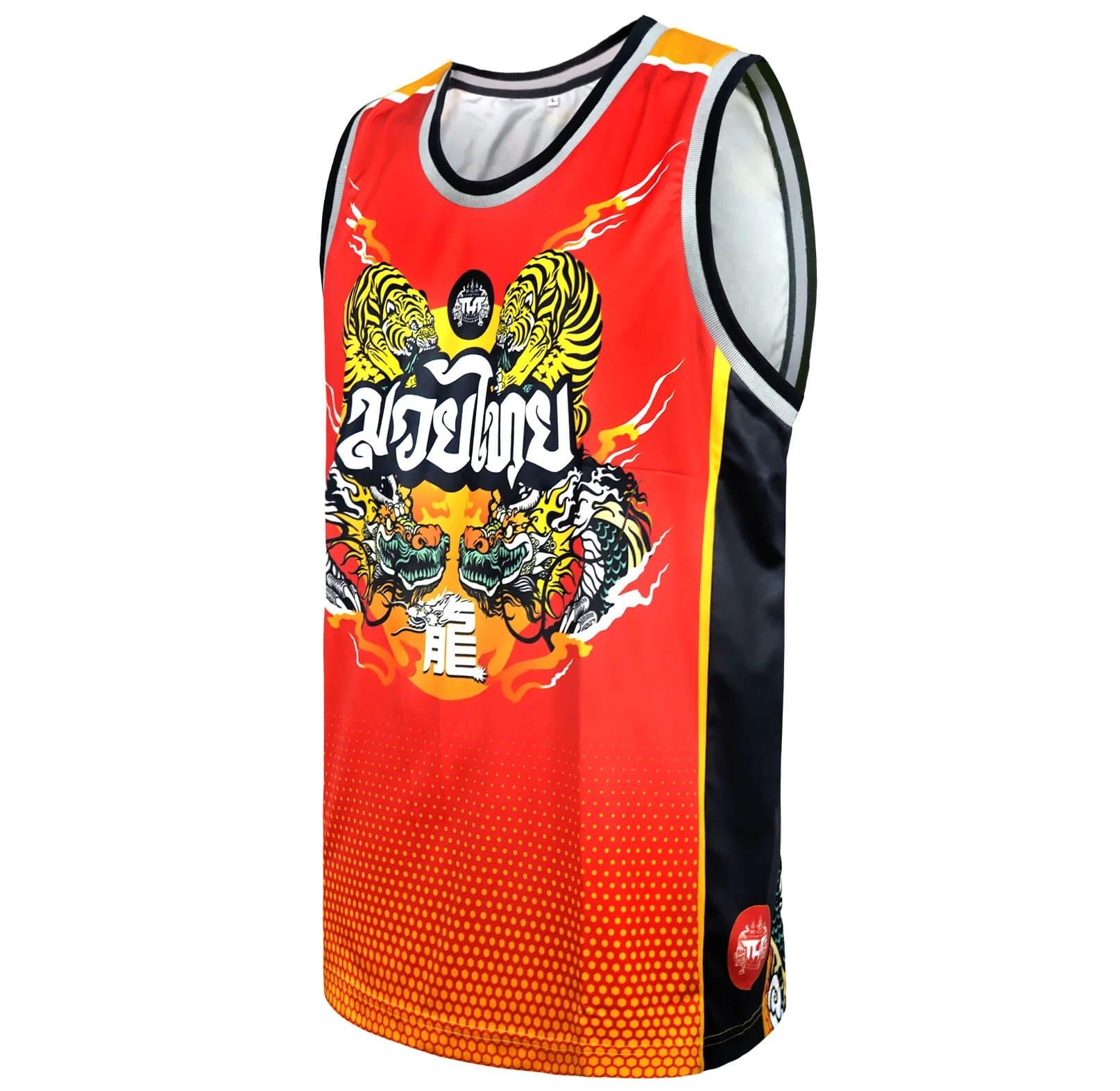 Tank Top TUFF Red Chinese Dragon 2/6