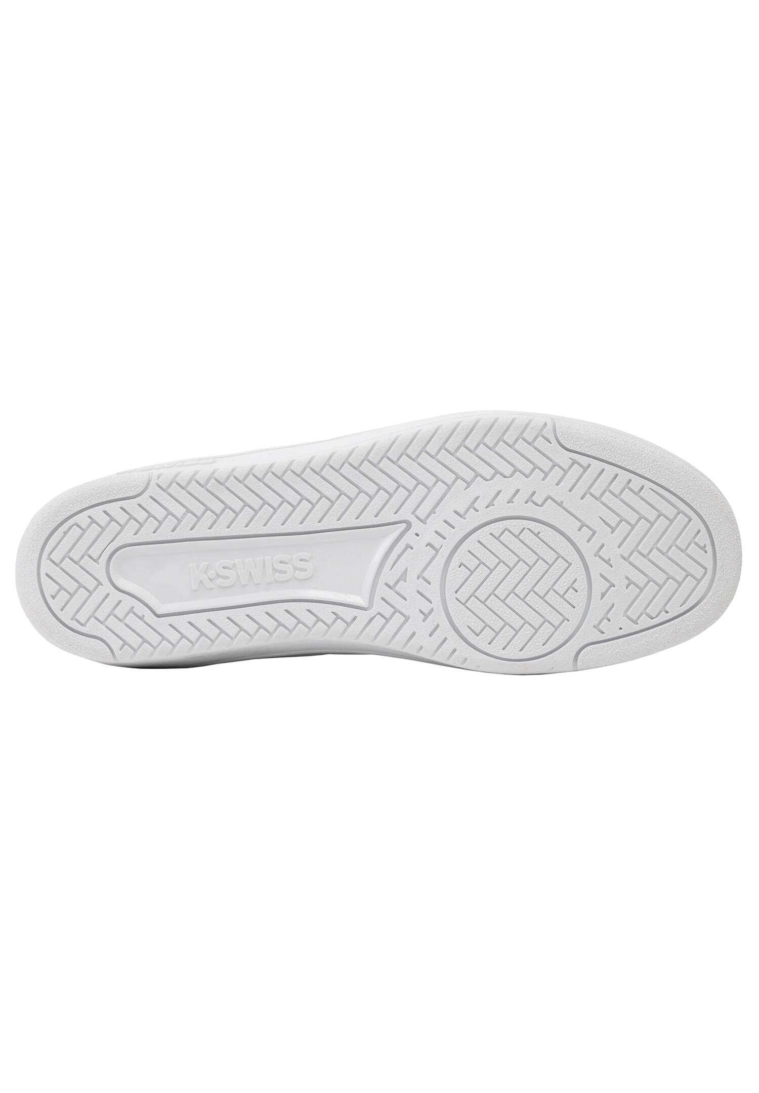 K-Swiss Herren Court Cali Sneaker Freizeitschuh 04777-101-M White/White 4/6