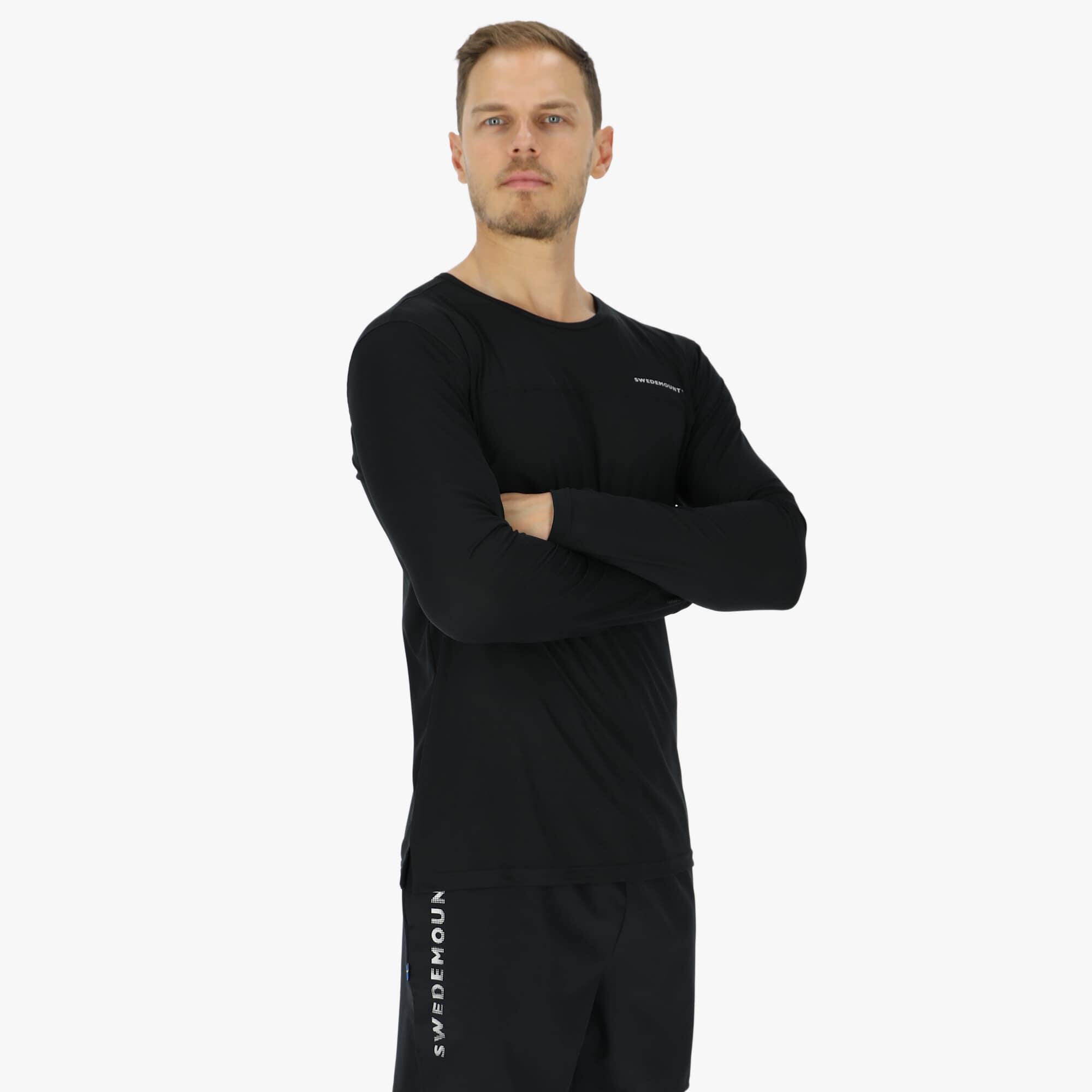 Herren Trainingslangarmshirt synthetisch schnelltrocknend Ultra Light LS Tee II 3/6